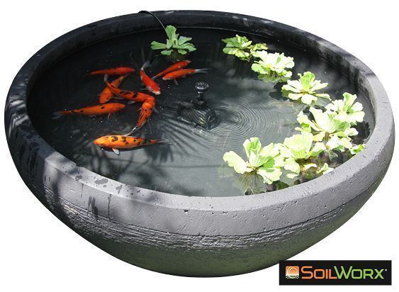 Fish Pond Fountain - Grey